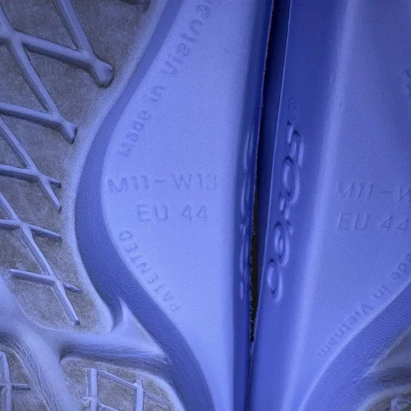 OOFOS OOahh Sz 13 Womens 11 Mens Slip On Slide Recovery Sandals Purple - Picture 7 of 8